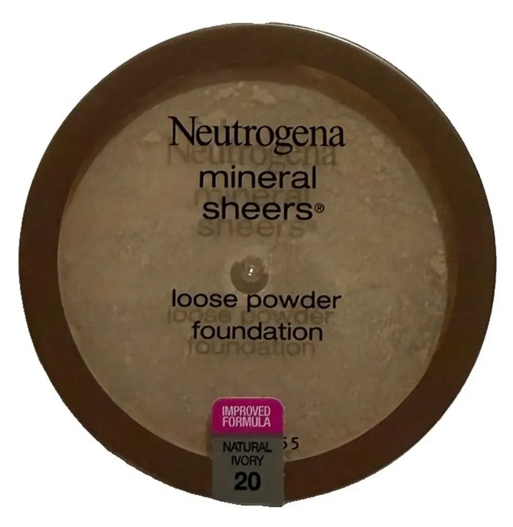 Neutrogena Mineral Sheers Loose Powder Foundation Natural Ivory 20 0.19 oz NEW